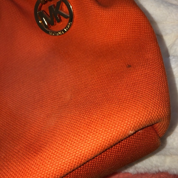 Michael Kors- orange rope tote purse - Picture 3 of 10